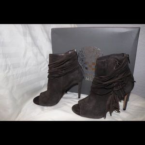 Charcoal Gray Vince Camuto True Suede Heels